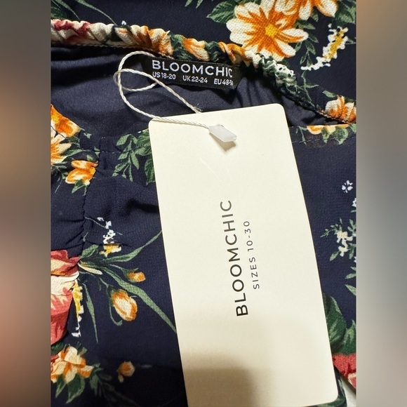 BloomChic Smocked VNeck Floral Dress - Picture 6 of 8